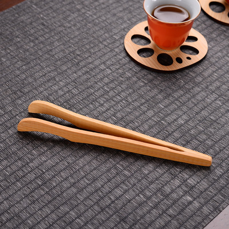 Bamboo Tea Tweezers Tea Clip Bamboo Curved Clip Tea Clip Cup Clip Tea Accessories Tea Cup Household Tea Set Tea Ceremony Accessories Batch
