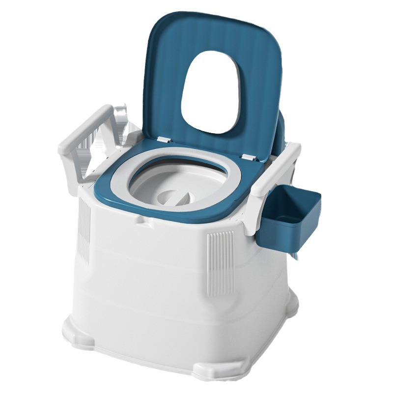 Indoor Portable Toilet for Pregnant Women and the Elderly, Bedroom Commode, Household Elderly Toilet Chair, Movable Toilet