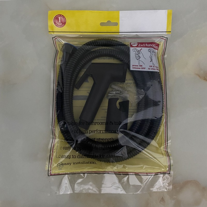 Cross-Border Wholesale Plastic Bidet Toilet Spray Gun Set Bathroom Cleaning Butt Washer Toilet Booster Nozzle