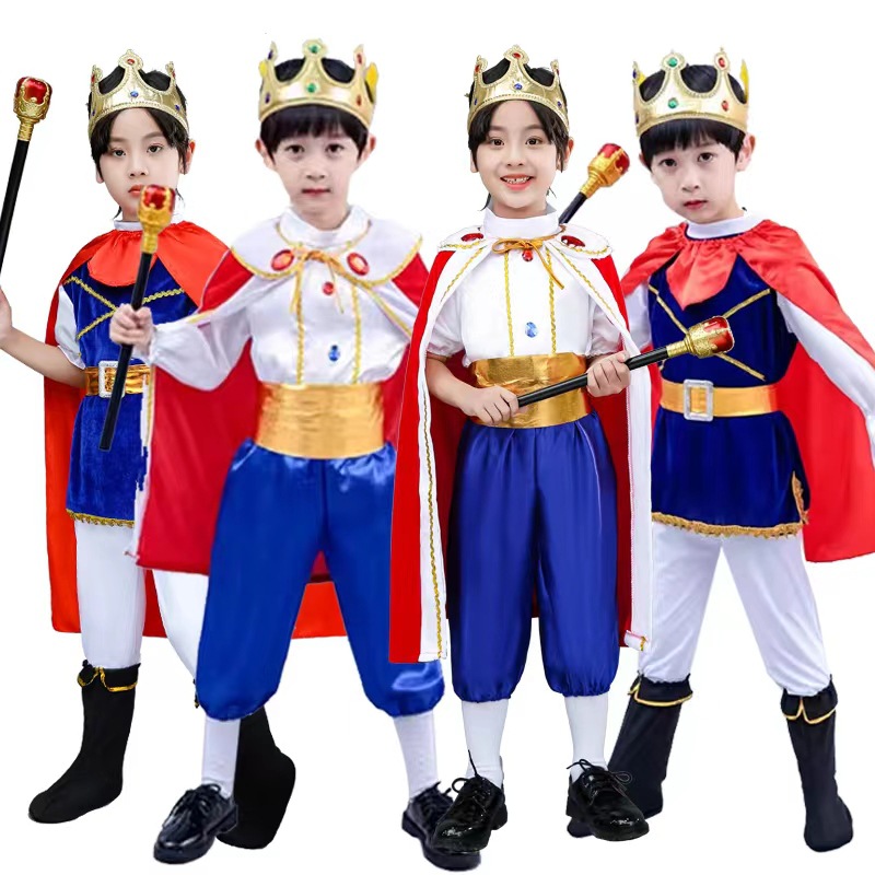Children's Halloween Costume Prince Costume Children's Pirate King Costume Children's Halloween King Princess Dress