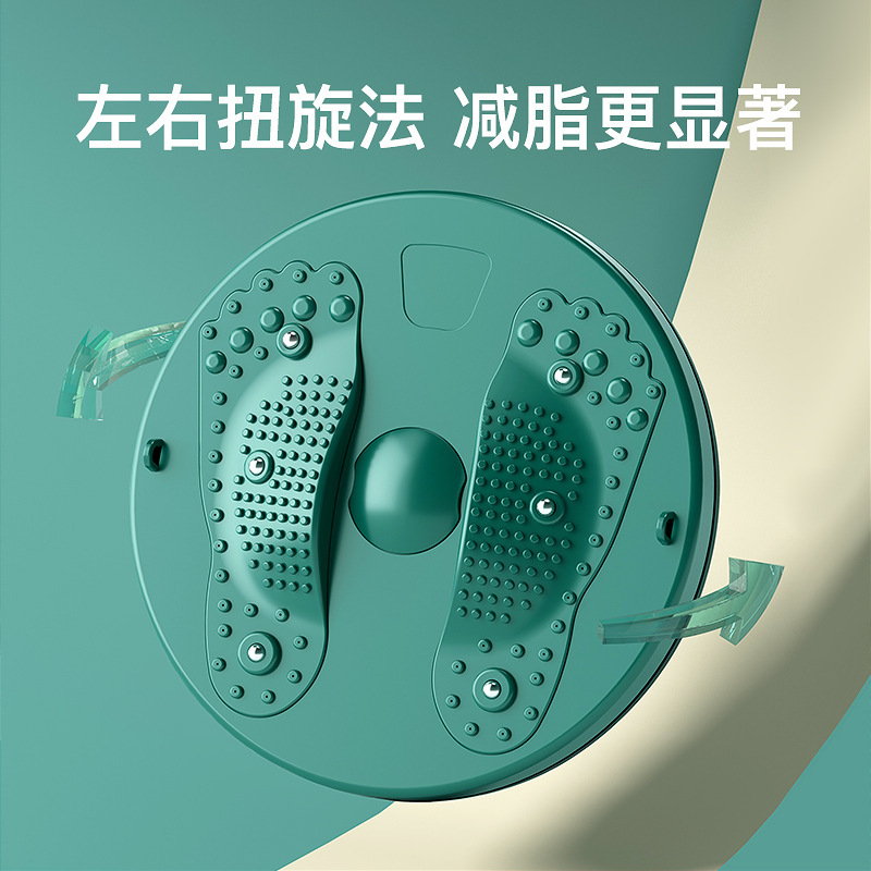 Cross-Border Temu Labeling and Delivery Magnet Massage Waist Twisting Disc Home Sports Fitness Equipment Waist Exercise Twisting Machine