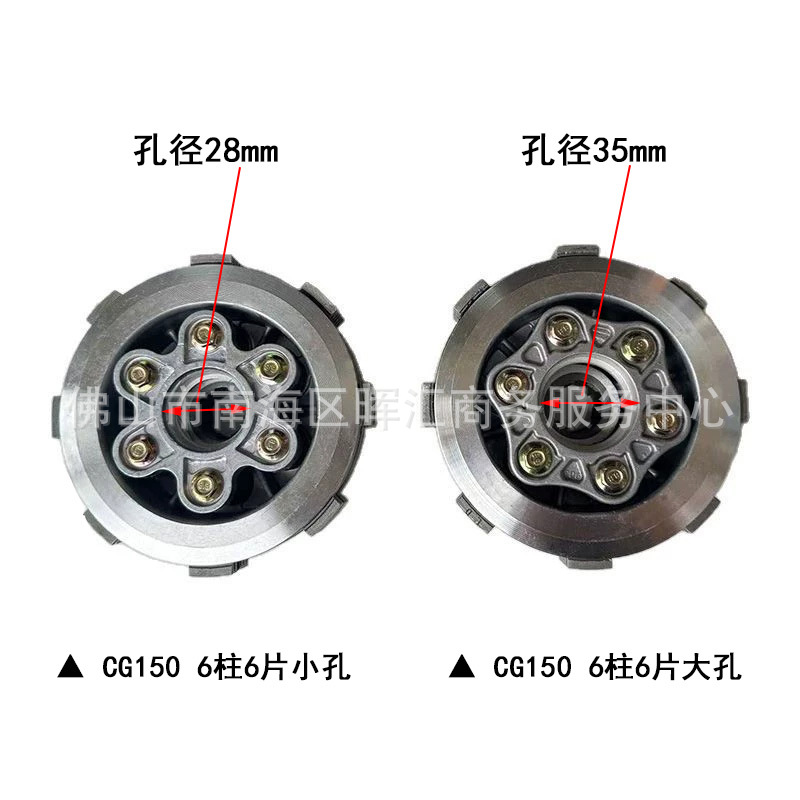 Cross-border Foreign Trade Mexico Meikeduo Motorcycle Clutch Assembly DM200/250z6 Column 6 Pieces FT/CG150