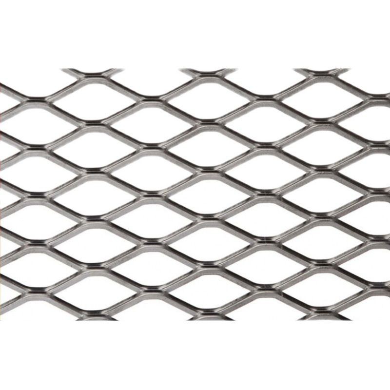 Steel Plate Rhombus Stretch Net Heavy-Duty Mechanical Step Load-Bearing Iron Plate Net Safety Protection Fence Net Partition Steel Plate Net