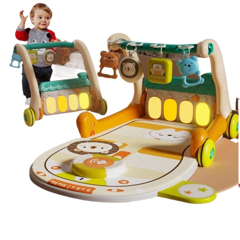 Newborn Baby Multi-function Three-in-One Foot Piano Fitness Multi-stage Toddler Baby Activity Rack Baby Blanket