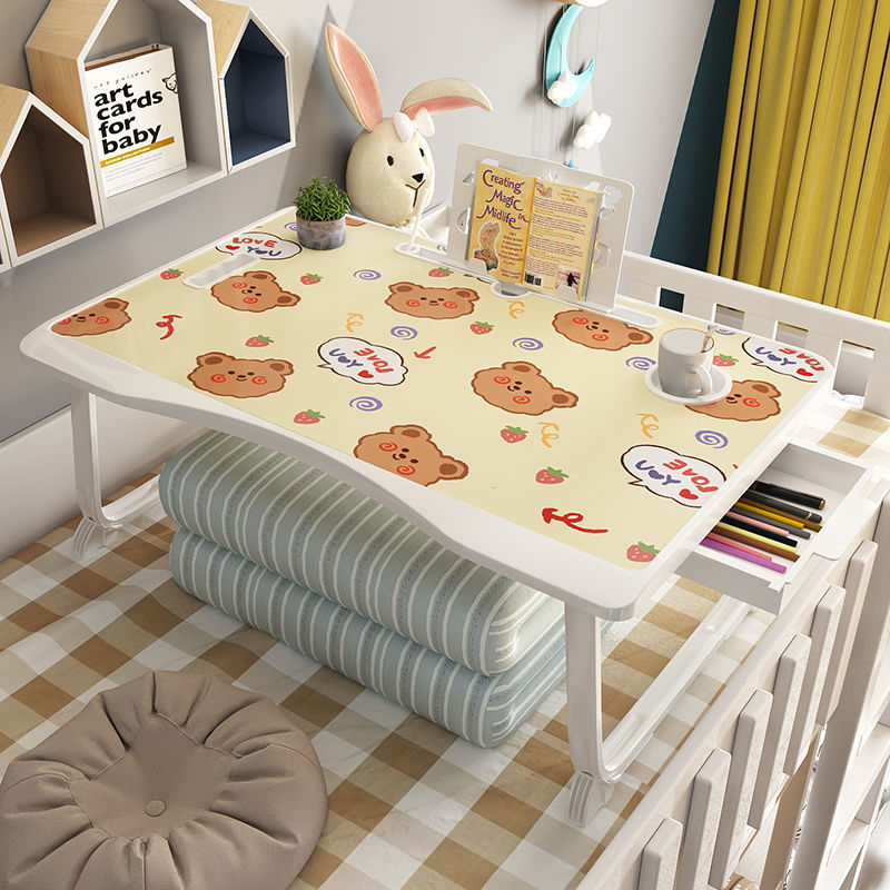 Folding Movable Lifting Laptop Desk Bedside Learning Adjustable Desk Home Simple Children's Learning Table