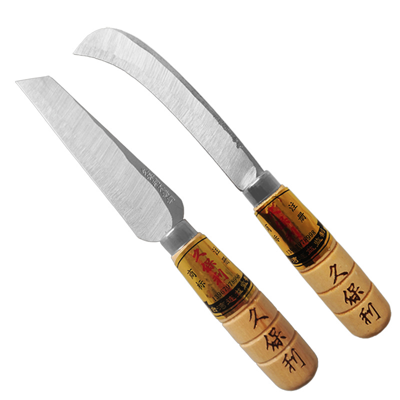 Wholesale genuine goods jiupoly curved knife large small size pineapple knife banana knife fruit peeling curved knife multifunctional knife