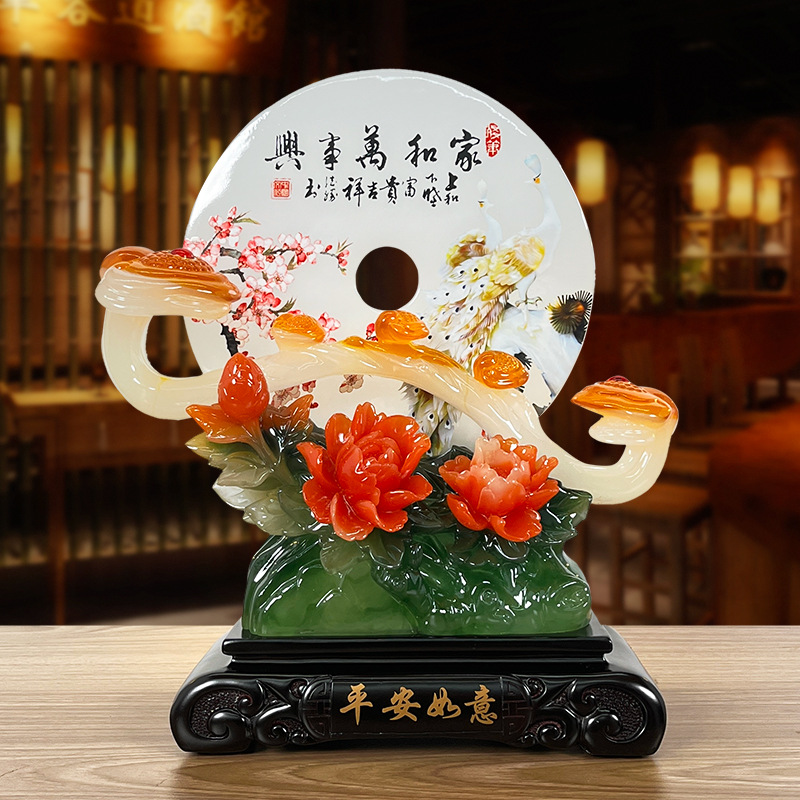 Счастливый мир и всё хорошее, китайский бляшка для гостиной, порога, ТВ, винного шкафа, открывающие украшения, ремесленные изделия