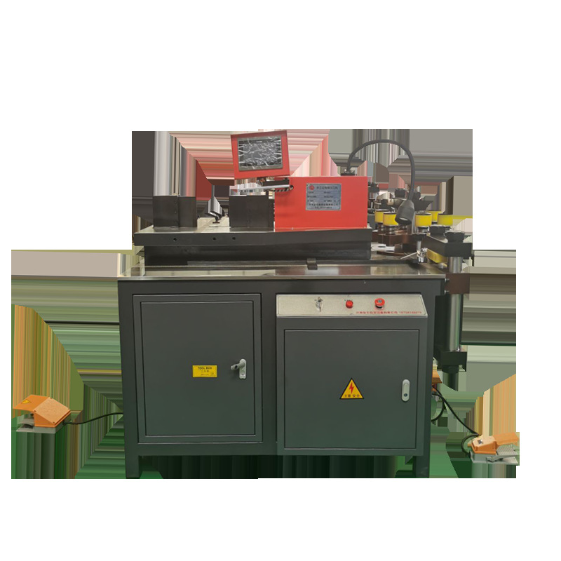 Bus hydraulic processing machine bending punching shear cutting bending stainless steel copper bar integrated bus processing machine