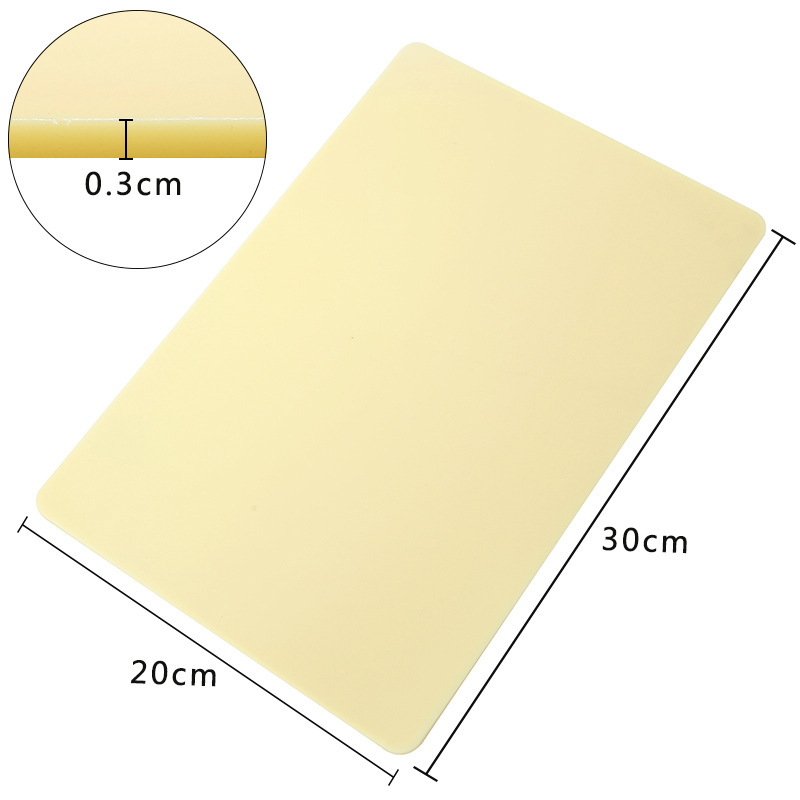 Factory direct double-sided blank A4 thick silicone tattoo embroidery practice leather beginners thick imitation leather A4