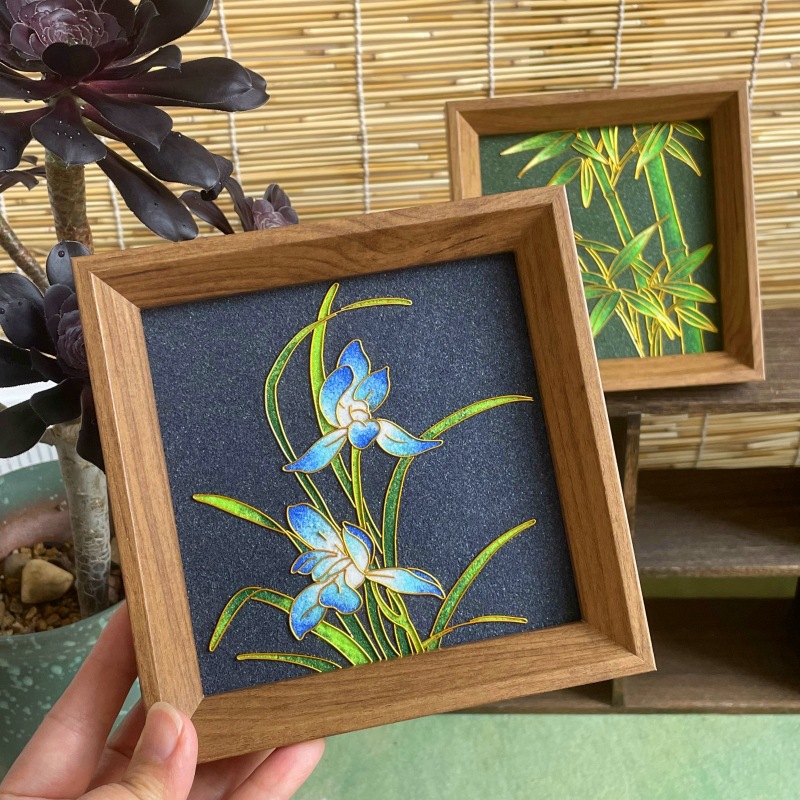 Parent-Child Handmade Filigree Enamel DIY Material Package Team Building Activities Cloisonné Hand Gift Photo Frame Table Setting Gift