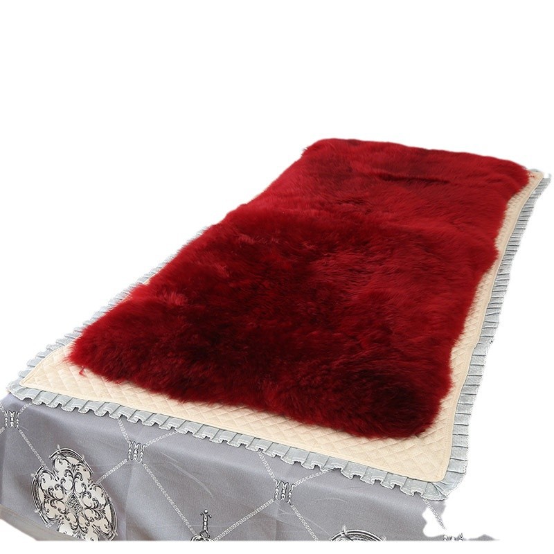 Sheepskin Mattress with Integrated Fur, Thickened for Camping, Suitable for Single and Double Beds, Student Dormitory Mattress Pad, Foldable for Home Use