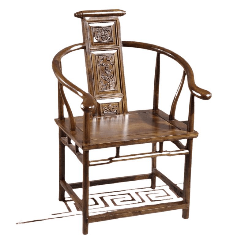 Solid Wood Armchair, New Chinese Style Armchair, Tea Drinking Chair, Home Restaurant, Teahouse, Hotel Tea Table, Dining Chair, Master Chair, Antique Style Chair