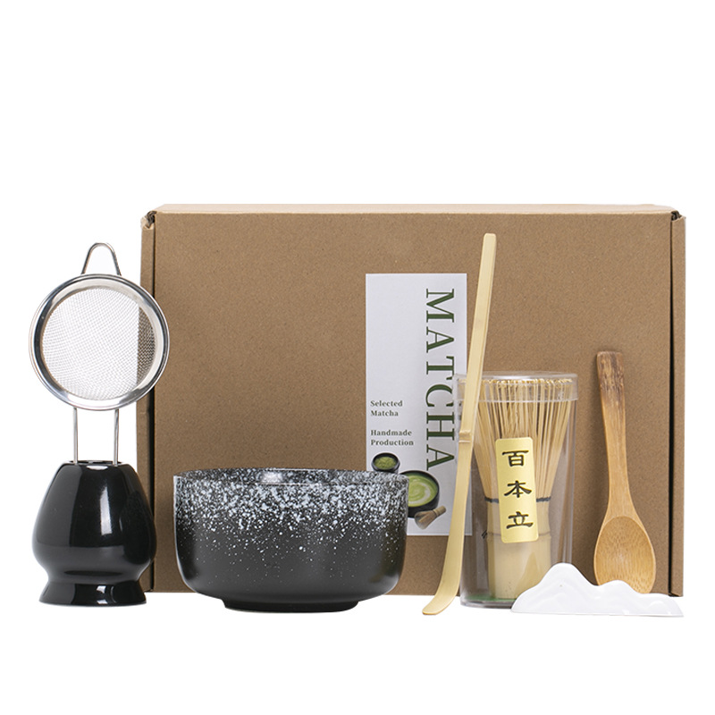 Cross-Border Ins-Style Japanese Matcha Bowl Song Dynasty Tea Tools Matcha Whisk Tea Set Wholesale