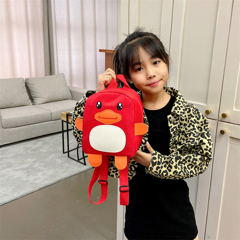 Kindergarten Bag Cartoon Cute Little Yellow Duck Girls' Backpack Children's Bag 1-5 Years Old Baby Mini Backpack