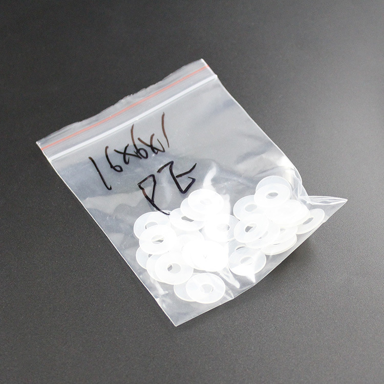 Wholesale White Transparent Pe Gasket Round Frosted Insulating Plastic Gasket Waterproof Seal Pe High Temperature Resistant