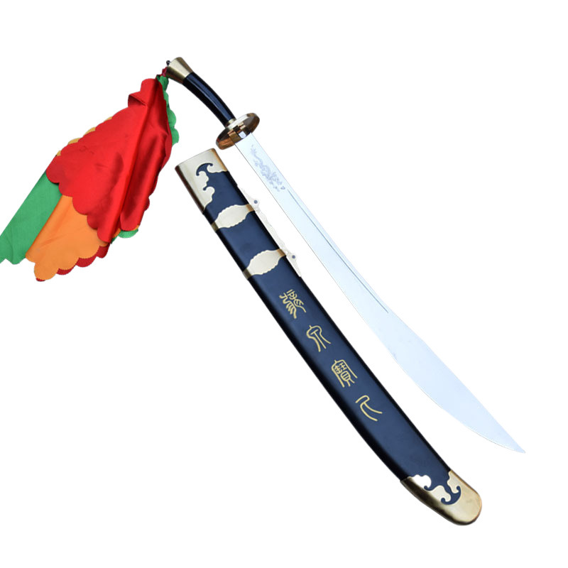 Taiji knife stainless steel soft knife ringing knife semi-hard knife martial arts knife performance knife morning exercise broadsword unopened blade