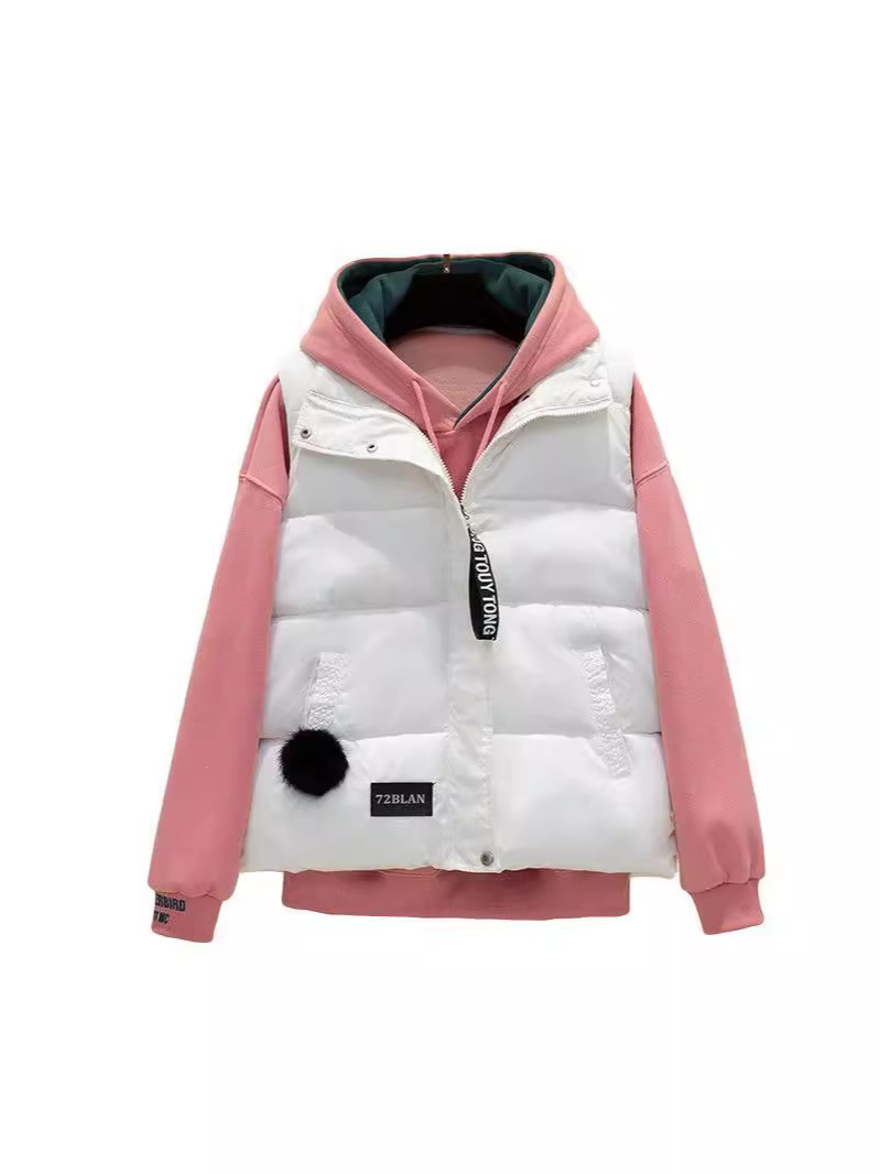 2024 New Cotton Vest Women's Spring and Autumn Korean Down Cotton-padded Jacket Vest Waiver Autumn and Winter Coat Winter Vest