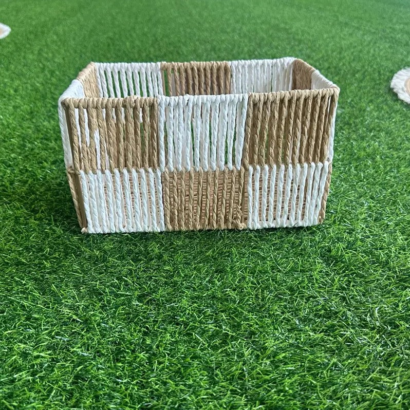 Simple Entryway Living Room Hotel Homestay Rope Weaving Creative Paper Rope Storage Creative Storage