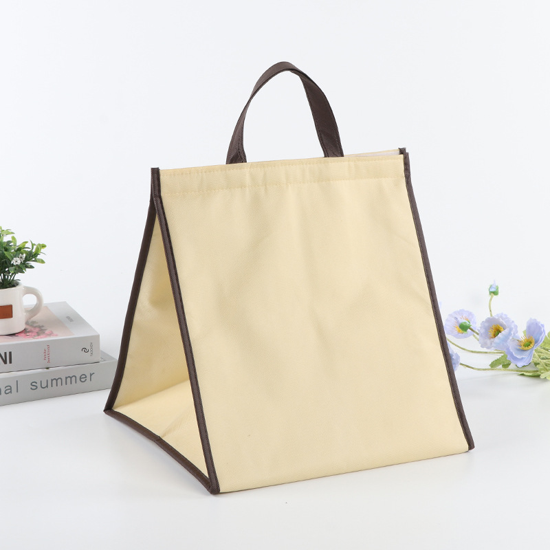 Insulated Bag Custom Aluminum Foil Foldableing Velcro Seafood Satchel Refrigerated Thickeneded Take-Out Satchel Cake Insulated Bag