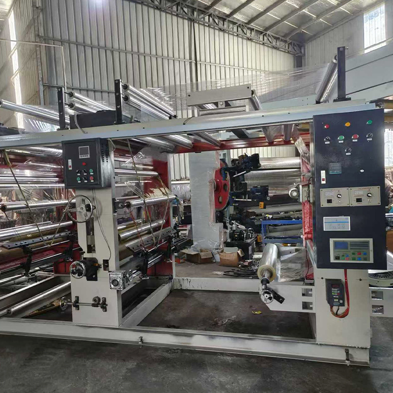 1000 type 2 color copperplate double sided printing machine with shaft plastic film printing machine pe plastic bag printing machine