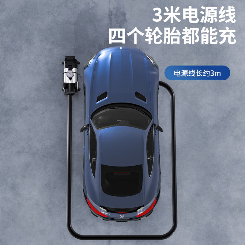 Car tire inflation pump 12v inflator car electric inflator portable multifunctional air pump