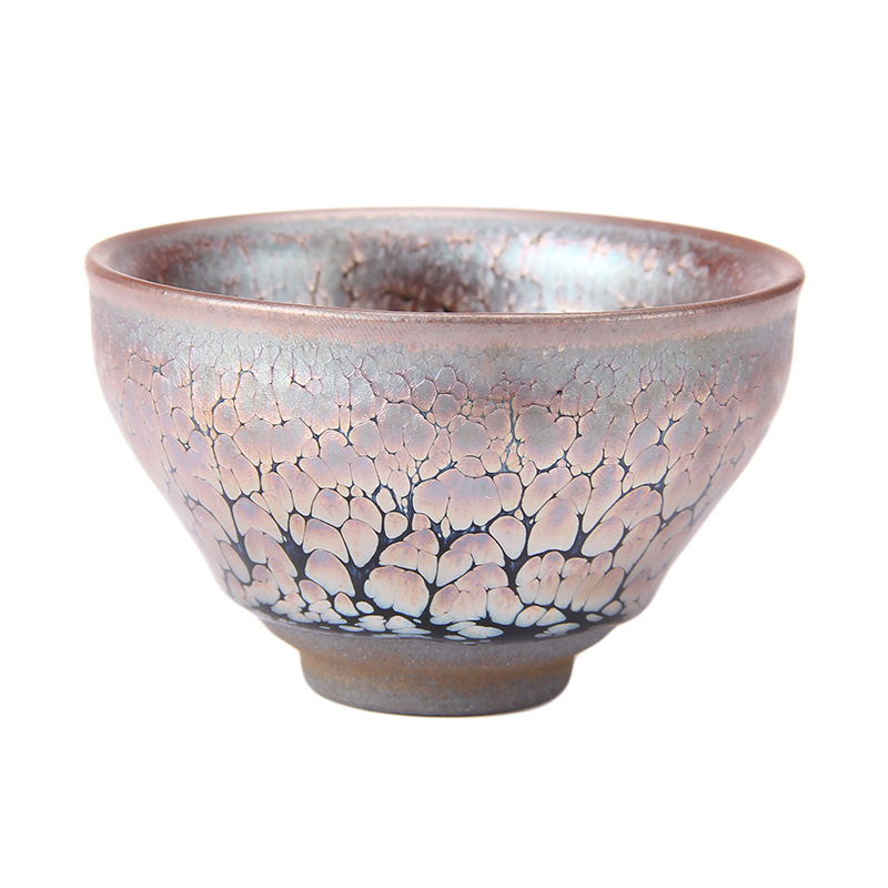 Jianyang Jianzhan Original Mine Original Glaze Tea Cup Master Cup Zijin Oil Drop Cup Iron Feet Single Cup Tea Set Handmade Tea Cup