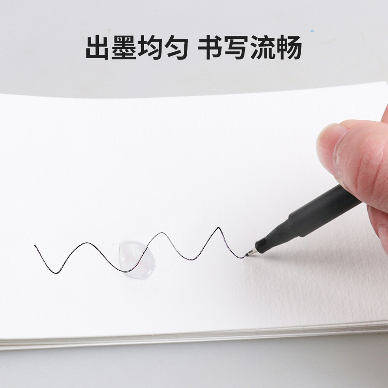 Giorgione Black 0.4mm Waterproof Fine Needle Pen Cartoon Watercolor Student Drawing Gouline Pen suit