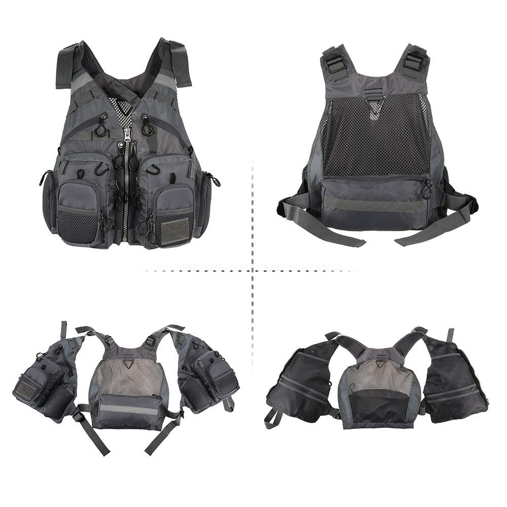 Rock fishing vest Luya sea fishing suit fishing life jacket multi-pocket foam can be removed