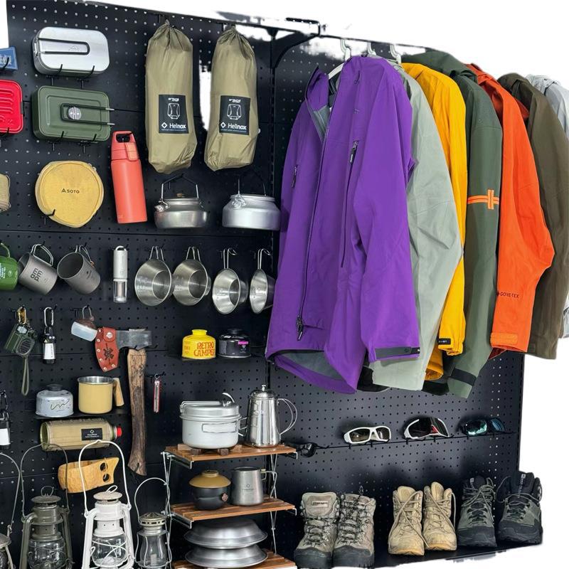 Perforated Board Shelf Display Rack Supermarket Socks Mobile Phone Case Accessories Stationery Store Fishing Gear Hooks Small Jewelry Storage Rack