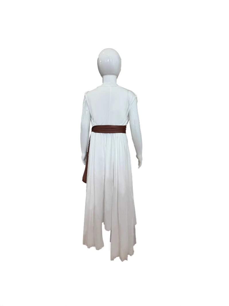 Halloween-Star Wars Cosplay Jedi Knight_Rey Cosplay Costume Two-Dimensional Clothing for Kidsren