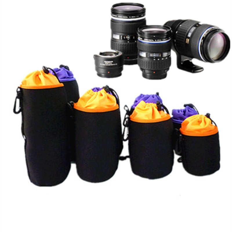 Чехол для объектива SLR, сделанный из материала для дайвинга, ударопрочный, с плюшевой подкладкой, сумка для хранения
