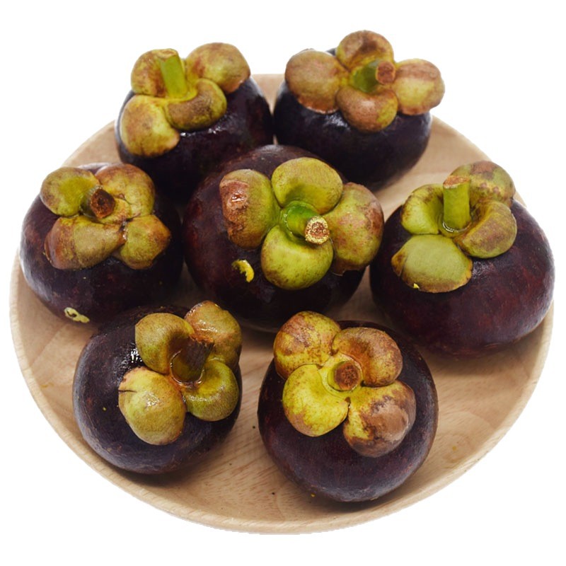 [in Stock Now] Mangosteen Imported from Thailand, Net Weight 2.5kg Fresh 5A6A Large Fruit for Pregnant Women, 2 Pieces 5kg