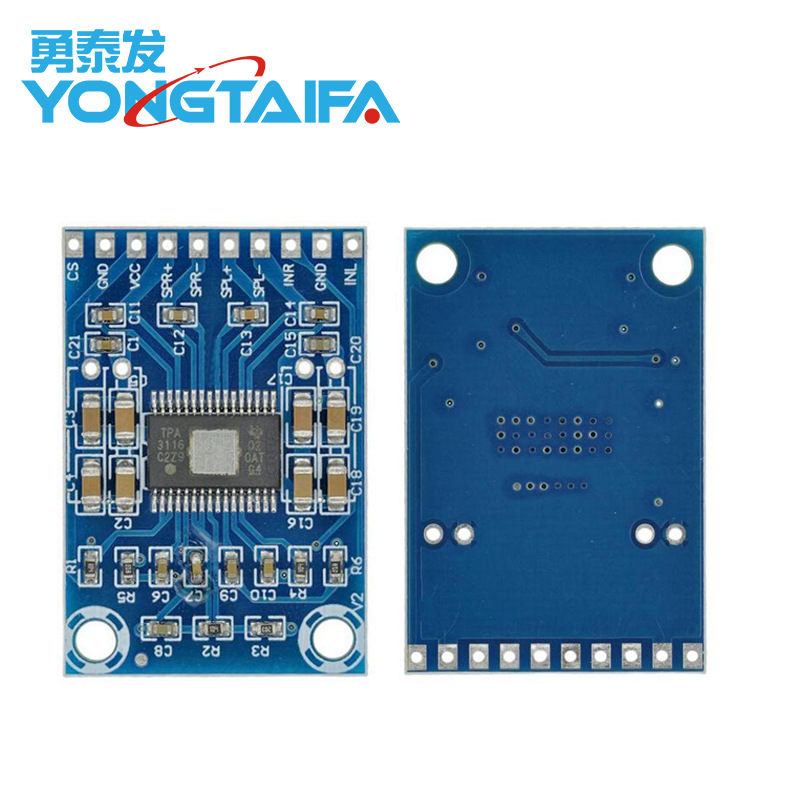 XH-M562 Ultramicro Edition TPA3116D2 Digital Audio Amplifier Board Class D Power Amplifier Board Ultra Thin Dual 50W