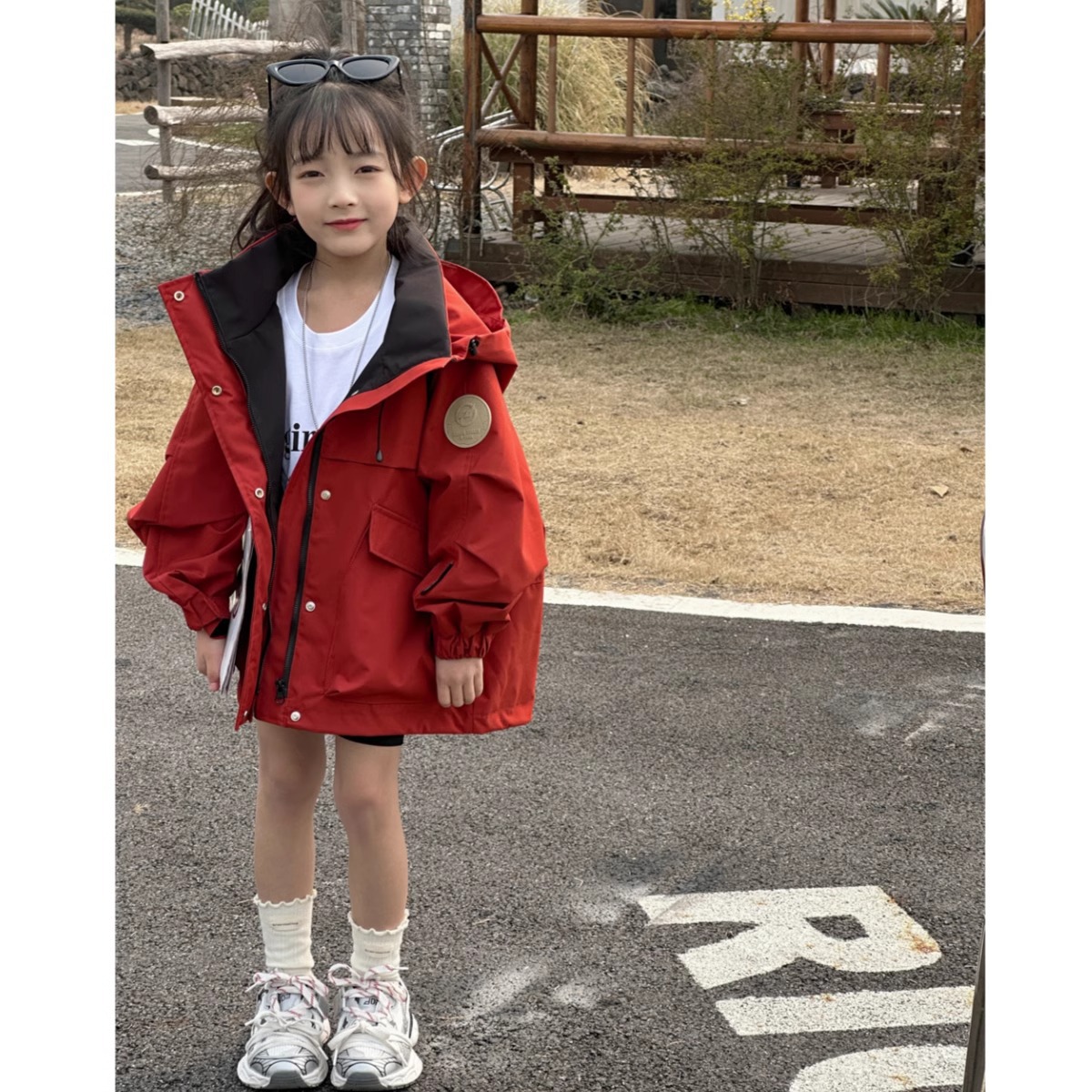 Girls' Coat Spring 2025 New Style Western Style Mid-Large Childhood Jacket Spring Outer Wear Children's Outdoor Casual Top