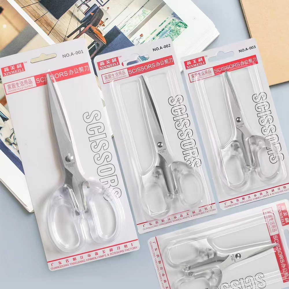 Factory spot wholesale ins Wind simple transparent small scissors student handmade art scissors stationery scissors office scissors