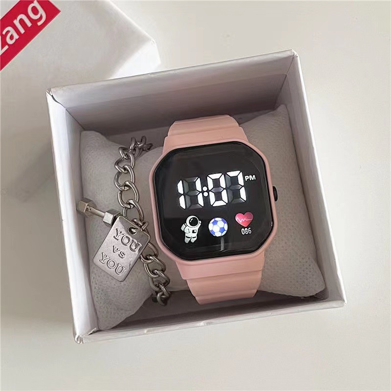 Technological Watch Female Ins High-Looking Student Party Simple Fashion Niche Unicorn Waterproof Digital Watch Wholesale