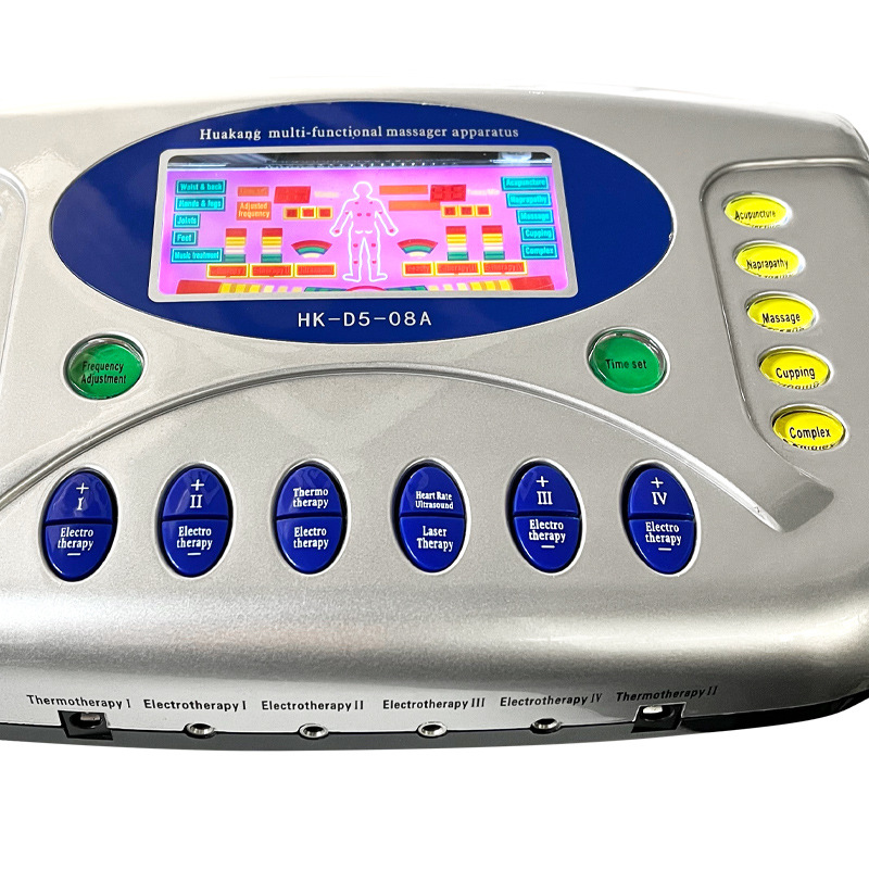 Cross-Border English Multi-Function Computer Low and Medium Frequency Electrotherapy Instrument Pulse Variable Frequency Hot Compress Laser Physiotherapy Instrument Massager