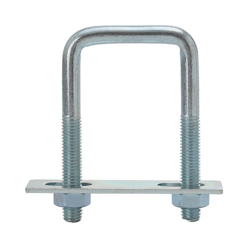 Ultra-Low Price M10 Full Set of Fixed Card National Standard Square Buckle Pipe Hoop Galvanized U-Shaped Square Screw Rod Grape Pole