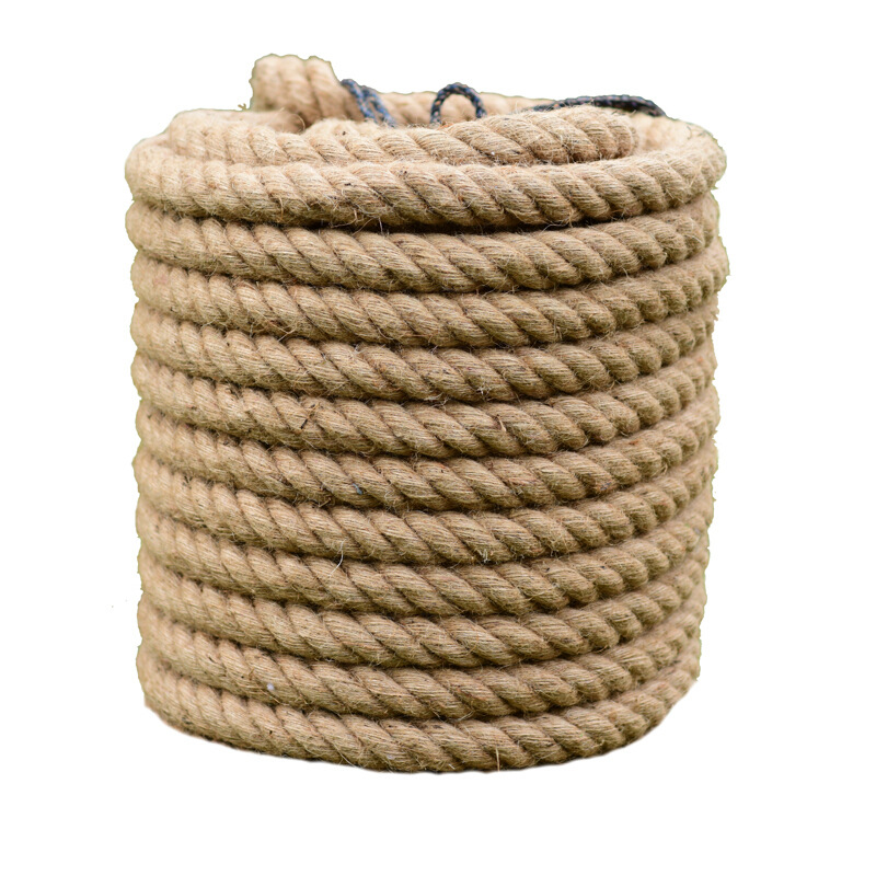 Three-strand manila rope Marine Manila rope, sisal rope, white brown rope, jute rope factory direct sales