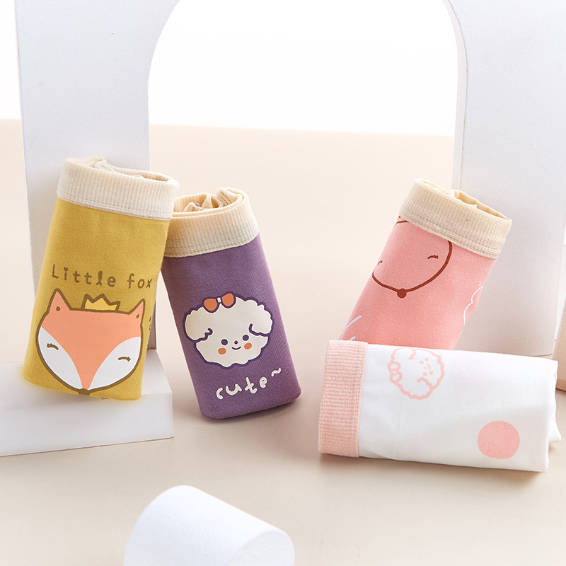 Children's underwear female class a bacteriostatic cotton boxers wholesale girls' underwear triangle children's large children's boxers