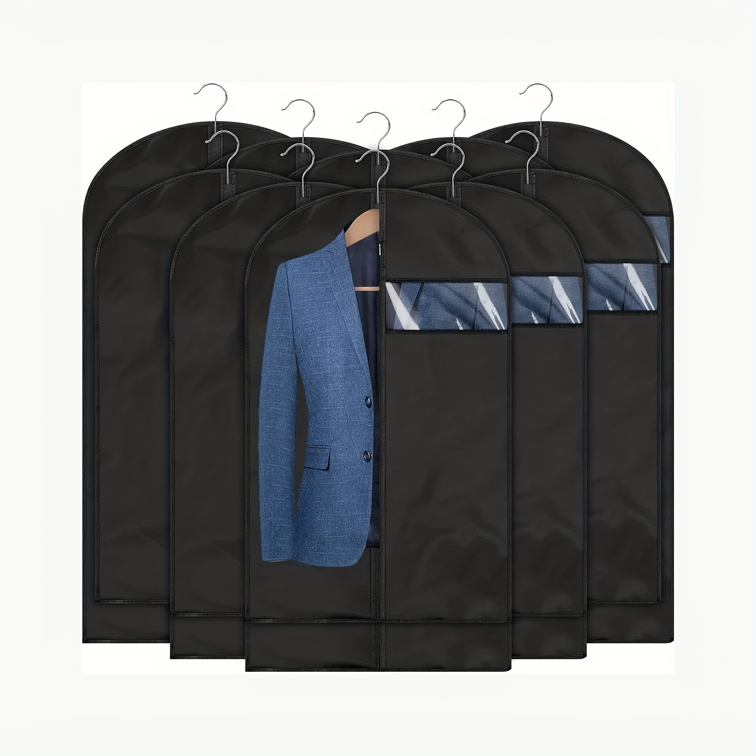 Дышащий трехмерный чехол для одежды, широкий чехол для пальто, household мешок с карманом