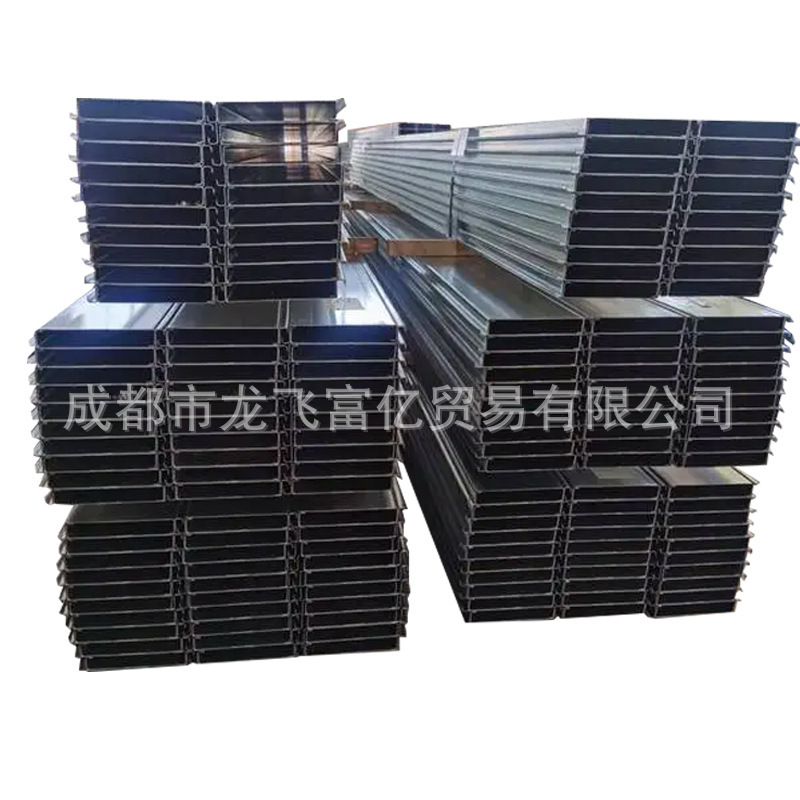 Steel structure galvanized purlin c-shaped steel cold-formed steel hot-dip galvanized punched z-shaped steel 355 material c-shaped steel