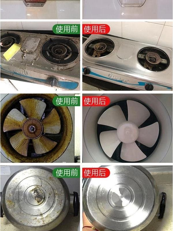 Range Hood Cleaner for Removing Grease, Kitchen Foam Cleaner, Powerful Heavy-Duty Degreaser, Heavy Oil Stain Remover, Foaming Oil Cleaner