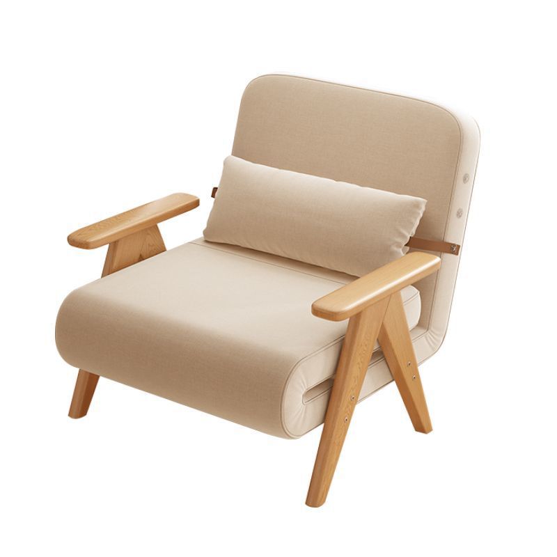 Folding Sofa, Household Multifunctional Sofa Bed, Solid Wood, Small Apartment, Dual-Use, One Piece, Free Shipping, One Piece, Export