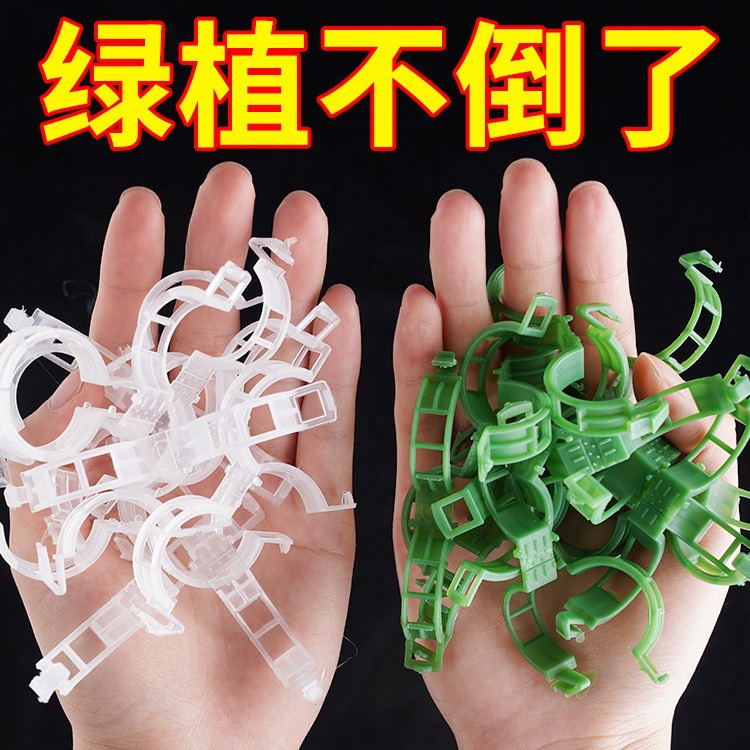 Supporting Vine Clamp Tied Vine Clamp Hanging Seedling Buckle Green Plant Clamp Vine Fixed Clamp Pepper Eggplant Holder Seedling Plant Clamp