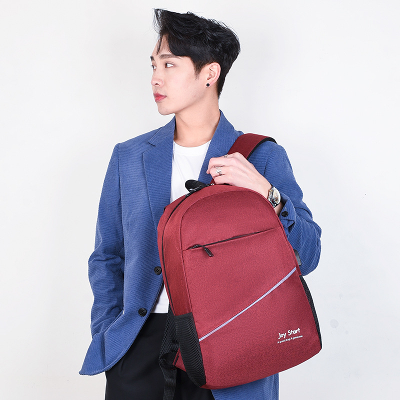 Cross-Border New Trendy Backpack for Men and Women with USB Charging Port, Casual Computer Bag Three-Piece Set for Business Commuting