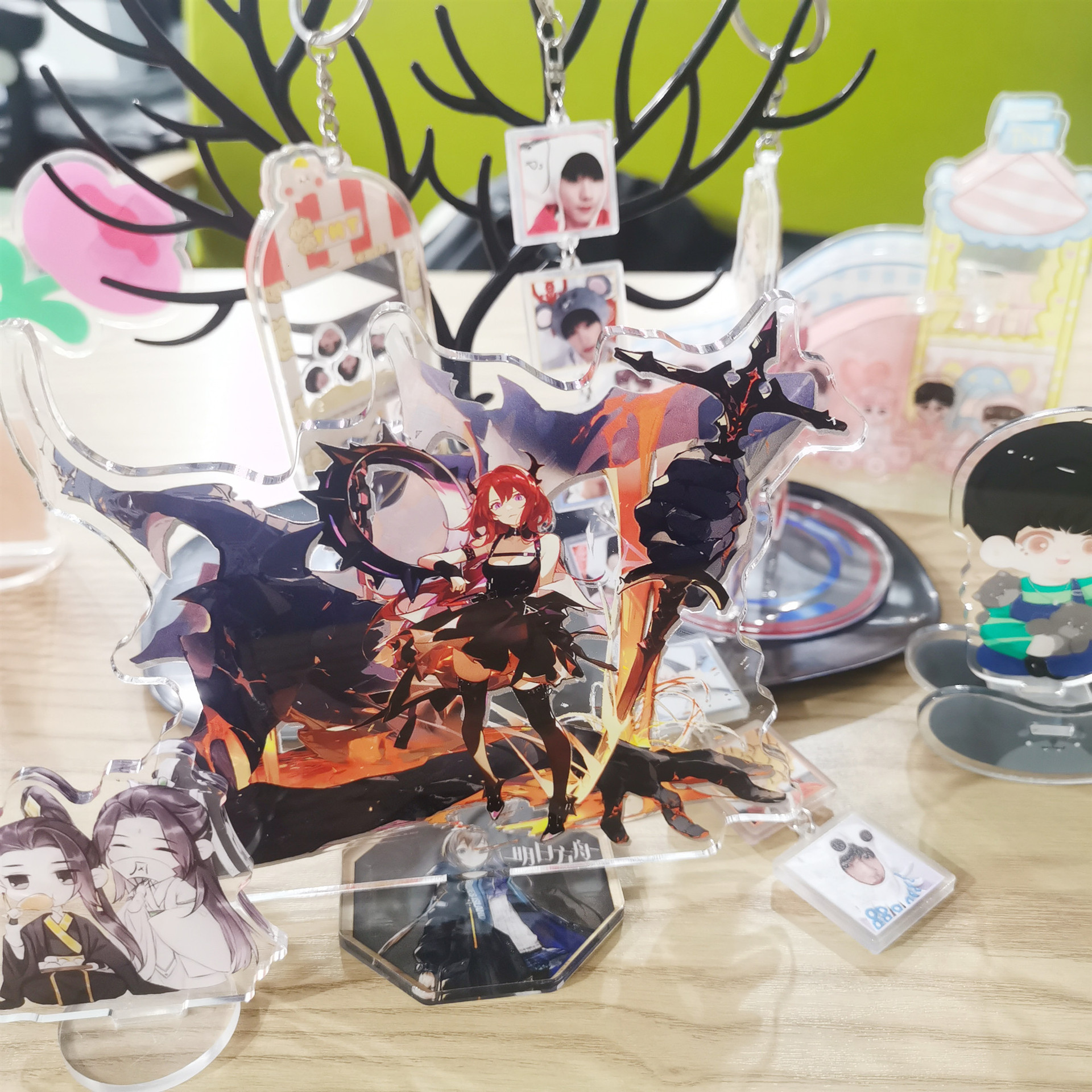 Акриловый брелок Dali бренд индивидуальный рокер стиль Leco подарок индивидуальные анимационные мультяшные украшения