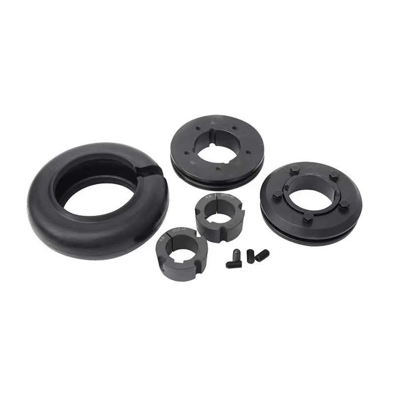 Manufacturer Supplies Tire Coupling F-Type Rubber Tire Body High Torque with Keyway Block-Mounted Martin Coupling