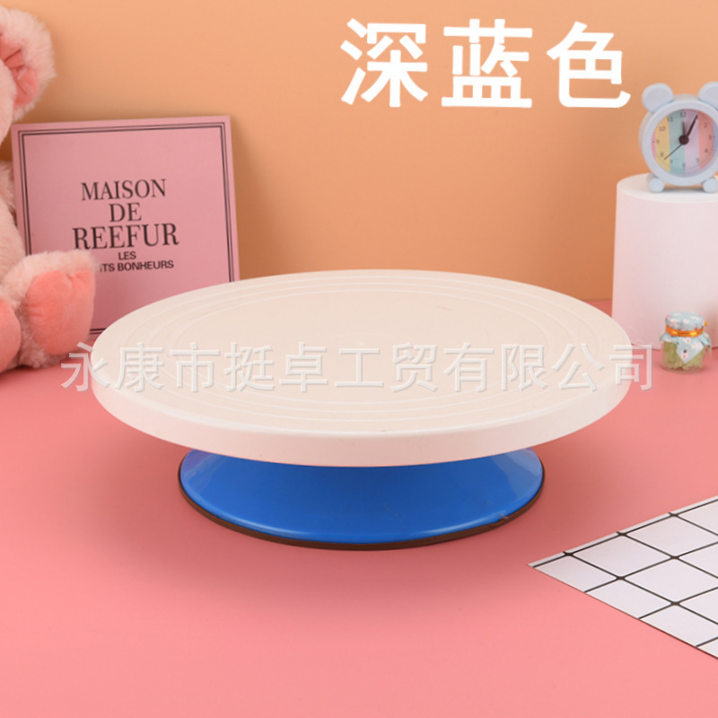 8/10/12-inch cake turntable plastic decorating table cake rotating table plastic turntable decorating cream Workbench
