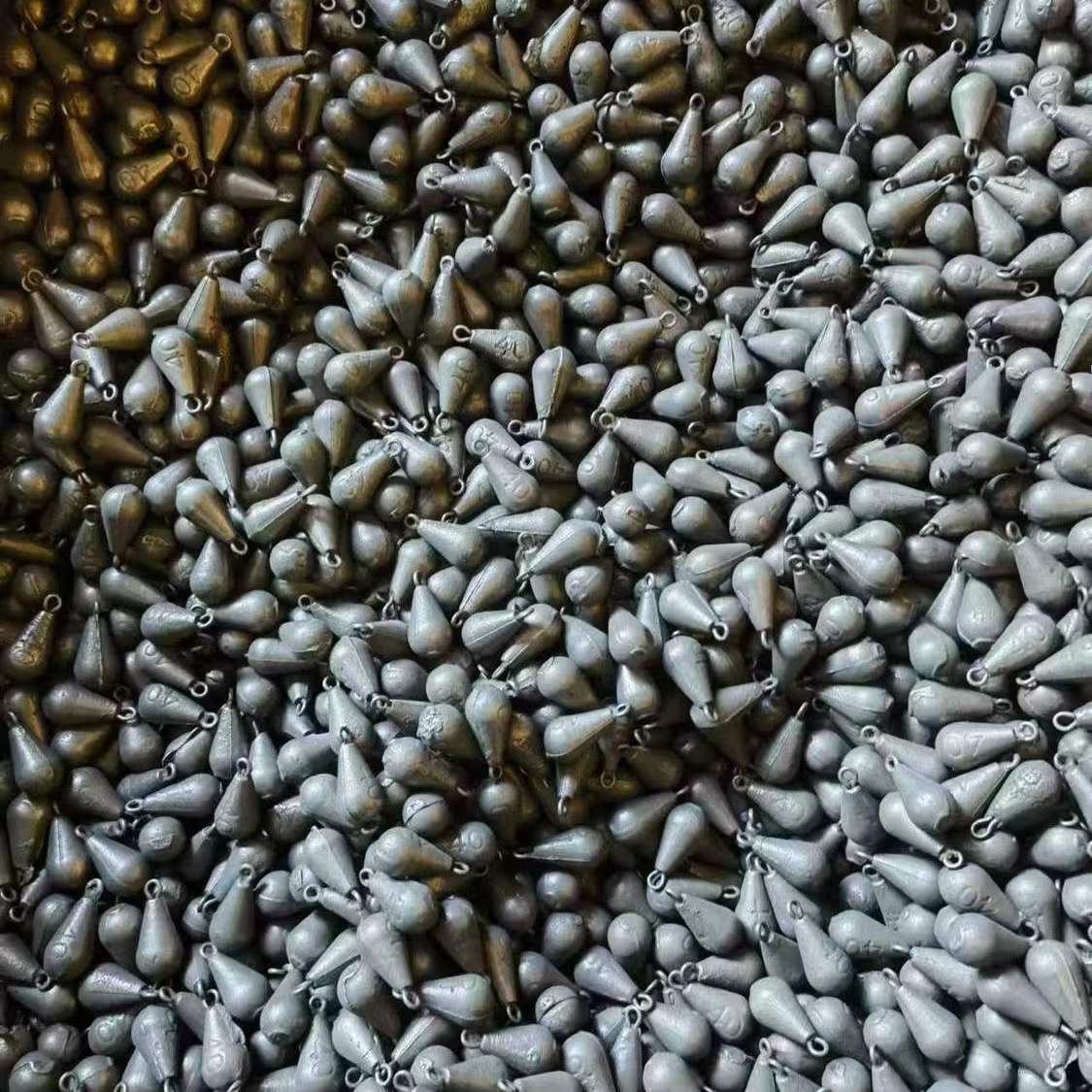 Water Drop Hexagonal Eco-Friendly Ringed Iron Sinker Lead Weight Fishing Sinker Light Fishing Fishing Weight Lead Sinker Long Casting